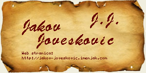 Jakov Jovešković vizit kartica